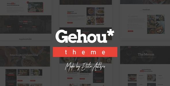 Gehou - A Modern Restaurant & Cafe Theme 1 Gehou Modern Restaurant & Cafe WordPress Theme