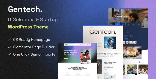 Gentech – IT Solutions Startup WordPress Theme 1 Gentech IT Solutions Startup WordPress Theme