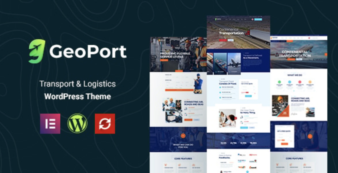 Geoport - Transport & Logistics WordPress Theme 1 Geoport Transport & Logistics WordPress Theme