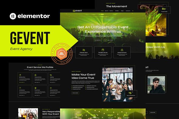 Gevent – Event Agency Elementor Template Kit 1 Gevent – Event Agency Elementor Template Kit