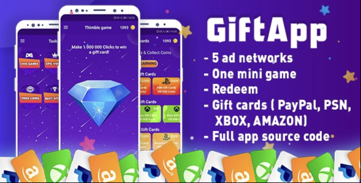 GiftApp – Make Money & Free gift cards 1 Gift App WordPress Plugin