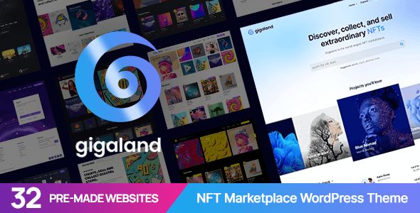 Gigaland – NFT Marketplace WordPress Theme 1 Gigaland NFT Marketplace WordPress Theme