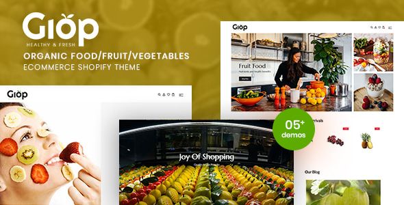 Giop - Organic Food/Fruit/Vegetables eCommerce Shopify Theme 1 Giop Organic Food/Fruit/Vegetables e Commerce Shopify Theme