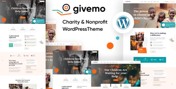 Givemo – Charity Nonprofit WordPress Theme 1 Givemo Charity Nonprofit WordPress Theme
