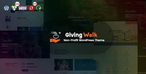 GivingWalk – Multipurpose Nonprofit WordPress Theme 1 Giving Walk Non-Profit WordPress Theme