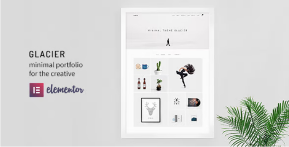 Glacier minimal WordPress portfolio theme for creative professionals
