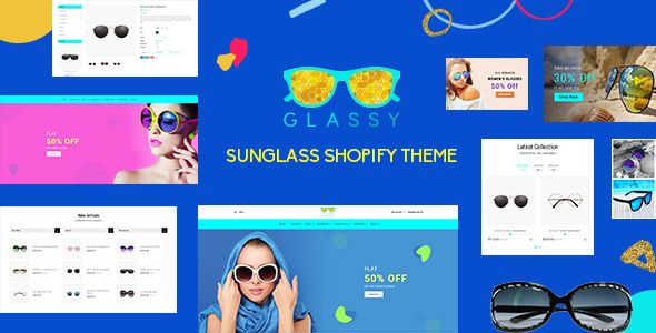 Glassy - Glasses Store Shopify Theme 1 Glassy Shopify Theme for eyewear stores