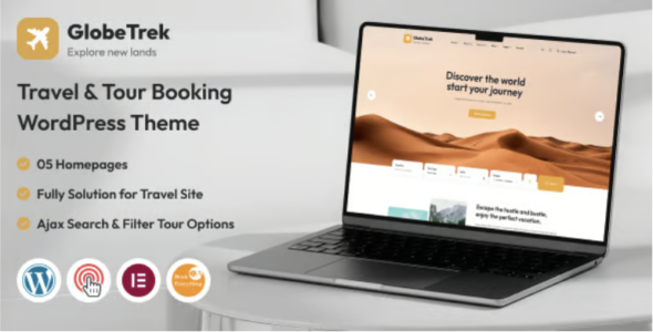 Globe Trek Travel & Tour Booking WordPress Theme