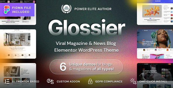 Glossier - Newspaper & Viral Magazine WordPress Theme 1 Glossier Viral Magazine & News Blog WordPress Theme