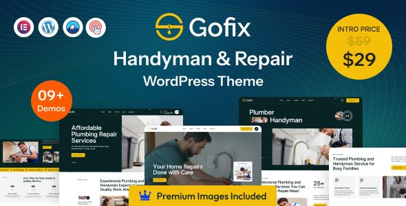 Gofix – Handyman Repair Service WordPress Theme 1 Gofix Handyman Repair Service WordPress Theme