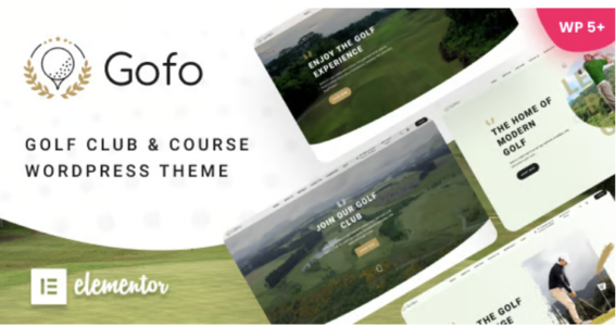 Gofo Golf Club & Course WordPress Theme