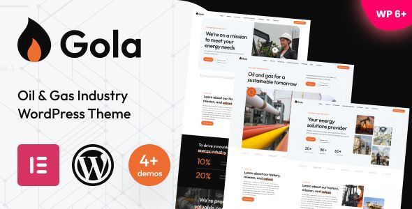 Gola – Oil Gas Industry WordPress Theme 1 Gola Oil Gas Industry WordPress Theme