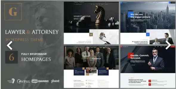 Goldenblatt Pro Lawyer & Attorney WordPress Theme