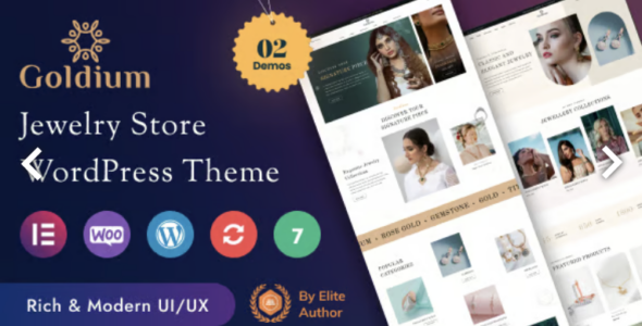 Goldium Jewelry Store WordPress Theme