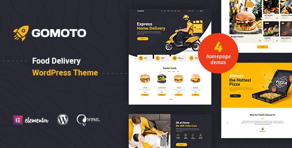 Gomoto - Food Delivery & Medical Supplies WordPress Theme 1 Gomoto Food Delivery WordPress Theme