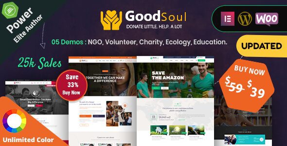 GoodSoul - Charity & Fundraising WordPress Theme 1 Good Soul - Charity & Fundraising WordPress Theme