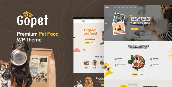 Gopet – Pet Food WooCommerce WordPress Theme 1 Gopet Premium Pet Food WordPress Theme