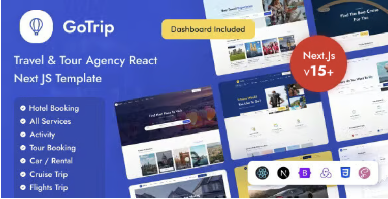 GoTrip - Travel & Tour Agency React NextJs Template 1 Go Trip Travel & Tour Agency React Next Js Template