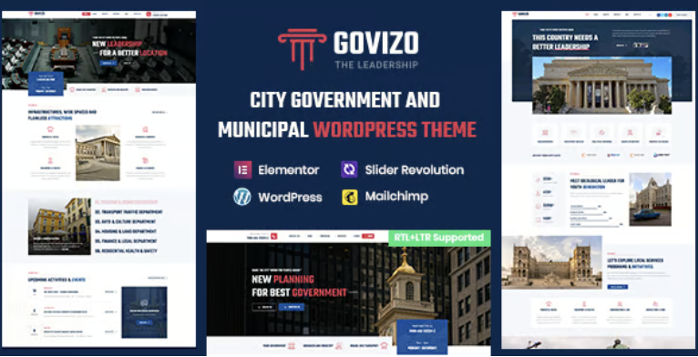 Govizo - Municipal and Government WordPress Theme 1 Govizo City Government and Municipal WordPress Theme