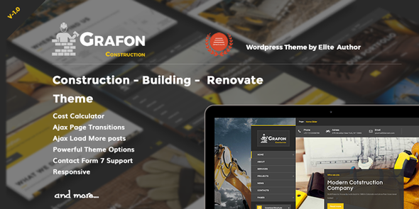 Grafon - Construction Building Renovate Wordpress Theme 1 Grafon Construction Building Renovate WordPress Theme