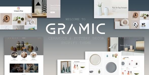 Gramic Ceramics & Pottery Decor Shopify Theme