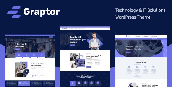 Graptor – Technology IT Solutions WordPress Theme 1 Graptor – Technology IT Solutions WordPress Theme