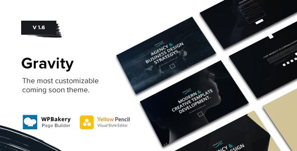 Gravity - Multi-Purpose Coming Soon Theme 1 Gravity Multi-Purpose Coming Soon Theme for WordPress