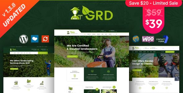 GRD – Gardening and Landscaping WordPress Theme 1 GRD – Gardening and Landscaping WordPress Theme