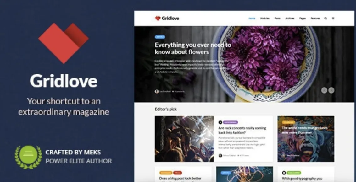 Gridlove Pro 2.1.2 - News Portal & Magazine WordPress Theme 1 Gridlove Pro 2.1.2 WordPress Theme