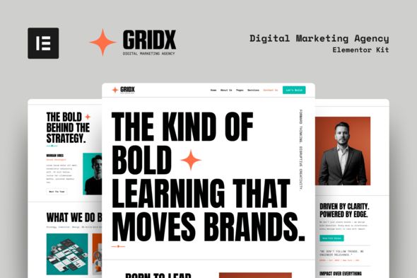 GridX – Digital Marketing Agency Elementor Template Kit 1 Grid X – Digital Marketing Agency Elementor Template Kit