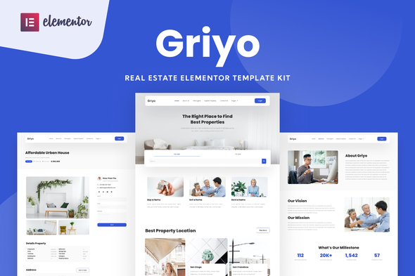 Griyo Real Estate Elementor Template Kit