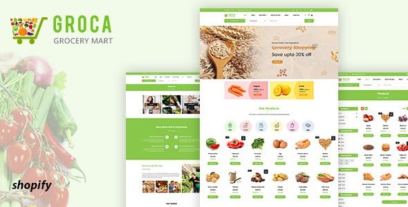 Groca - Grocery Shopify Theme 1 Groca Grocery Shopify Theme