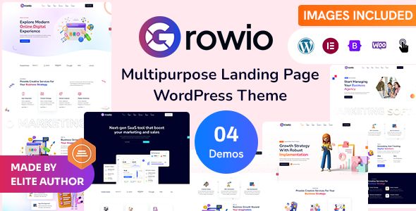 Growio – Landing Page WordPress Theme 1 Growio Multipurpose Landing Page WordPress Theme