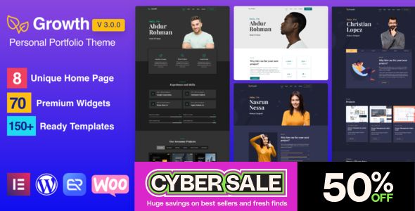 Growth - Personal Portfolio WordPress Theme 1 Growth - Personal Portfolio WordPress Theme