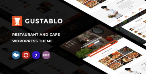 Gustablo Restaurant Cafe Responsive WordPress Theme