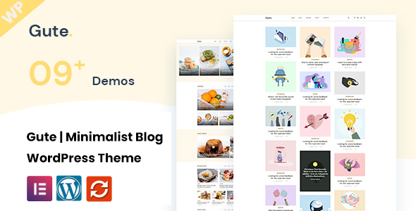 Gute | Minimalist Blog WordPress Theme 1 Gute Minimalist Blog WordPress Theme
