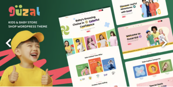 Guzal Kids & Baby Store WordPress Theme
