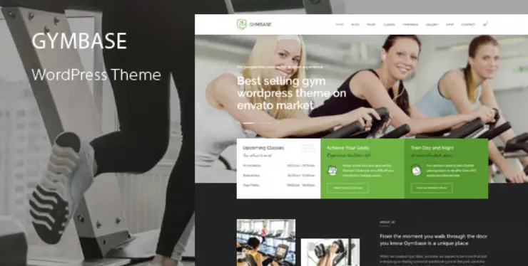 GymBase Pro – Gym Fitness WordPress Theme 1 Gym Base Pro WordPress Theme