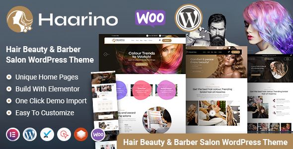 Haarino – Hair Beauty Makeup Salon WordPress Theme 1 Haarino Hair Beauty Makeup Salon WordPress Theme