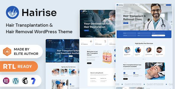 Hairise – Hair Transplantation and Hair Removal WordPress Theme 1 Hairise – Hair Transplantation and Hair Removal WordPress Theme
