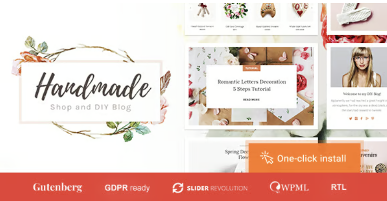 Handmade Shop - Handicraft Blog & Store Creative WordPress Theme 1 Handmade Shop - Handicraft Blog & Store Creative WordPress Theme