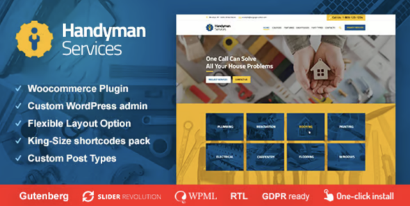 Handyman Services WordPress Theme