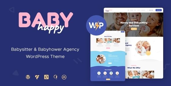 Happy Baby | Nanny Babysitting Services Children WordPress Theme 1 Happy Baby | Nanny Babysitting Services Children WordPress Theme