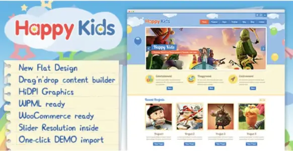 Happy Kids Pro WordPress Theme