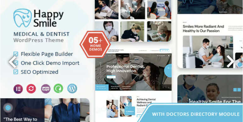 Happysmile - Medical and Dentist WordPress Theme 1 Happysmile Medical and Dentist WordPress Theme