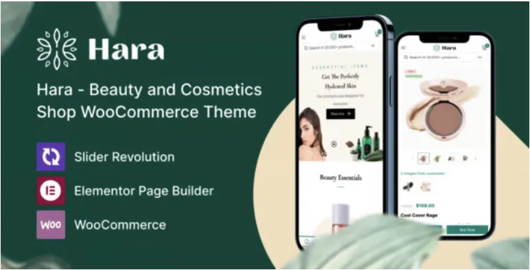 Hara - Beauty and Cosmetics Shop WooCommerce Theme 1 Hara - Beauty and Cosmetics Shop WooCommerce Theme