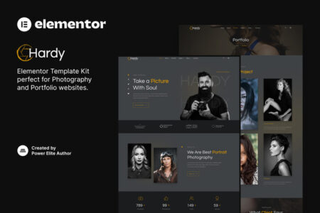 Hardy Photography & Portfolio Elementor Template Kit