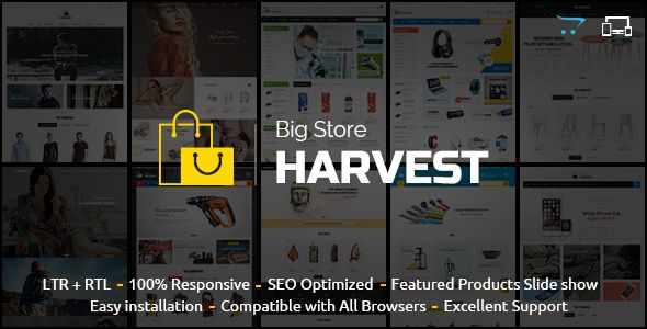 Harvest – Responsive Multipurpose OpenCart Theme 1 Harvest – Responsive Multipurpose Open Cart Theme