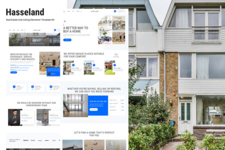 Hasseland Real Estate Listing Elementor Template Kit