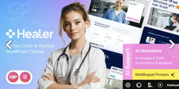 Healer Pro – Doctor, Clinic & Medical WordPress Theme